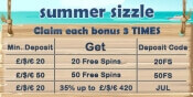 Summer Sizzle met free spins en bonus